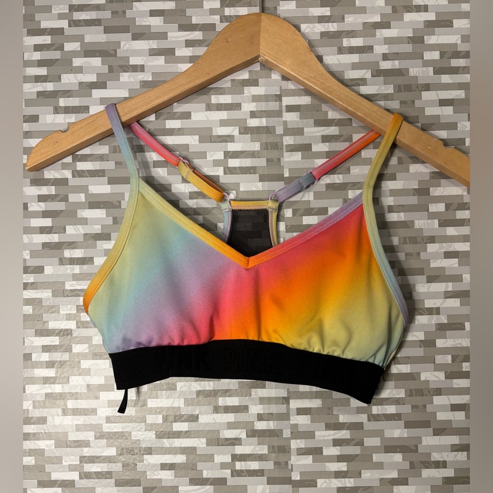 PINK Victoria's Secret Black and Orange Activewear